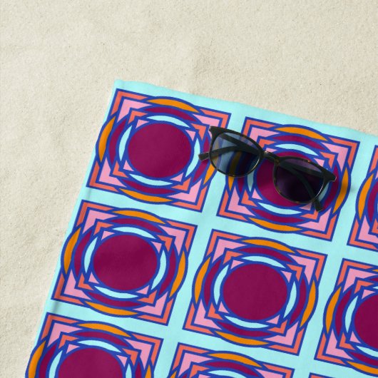 Farbenfroher Sommerspass Strandtuch (Beispiel)