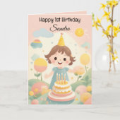 Farbenfroher Sonnenschein zum Geburtstag Karte (Gelbe Blume)