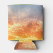 Farbenfroher Sonnenuntergang: feuchter Himmel. Dosenkühler (Rückseite)