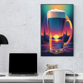 Farbenfroher Sonnenuntergang Poster