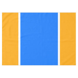 Farbenfroher Spaß Breite hellblaue, weiße, gelbe S Tischdecke