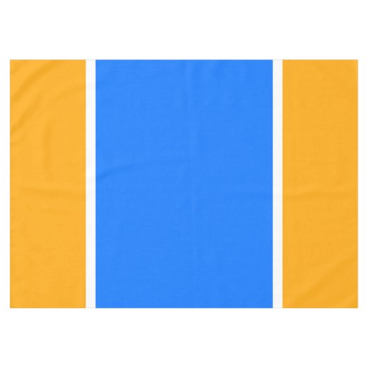 Farbenfroher Spaß Breite hellblaue, weiße, gelbe S Tischdecke (Vorderseite (Horizontal))