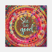 Farbenfroher Spaß, die gute Inspirationsquelle zu  Magnet (Vorne)