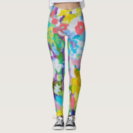 Farbenfroher Spaß durch Lydias Art Sangria Legging Leggings