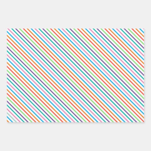 Farbenfroher Spaß FA LA LA URLAUBSSAISON Geschenkpapier Set (Vorderseite 3)