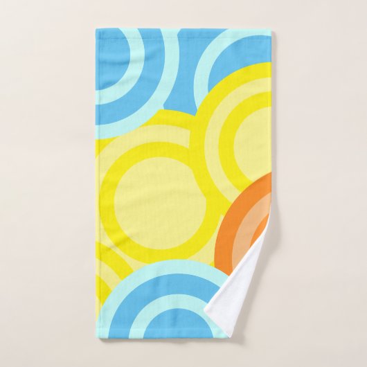 Farbenfroher Spaß Girly Retro Badhandtuch Set (Handtuch)