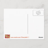 Farbenfroher Spaß mit Herbstausgabe hinterlässt Po Postkarte (Rückseite)