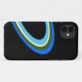 Farbenfroher Spaß Saturn Planet Rings Schwarzer We Case-Mate iPhone Hülle (Rückseite (Horizontal))