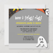 Farbenfroher Spaß Spooky Gespenster Kid's Hallowee Einladung (Rückseite)
