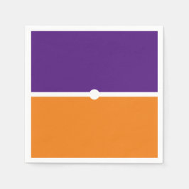 Farbenfroher Spaß verbanden Lila Orangefarbene Far Serviette