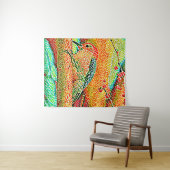 Farbenfroher Specker in Baummosaik der Imitate Wandteppich (Beispiel (Horizontal))