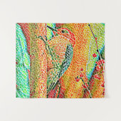 Farbenfroher Specker in Baummosaik der Imitate Wandteppich (Vorderseite (Horizontal))