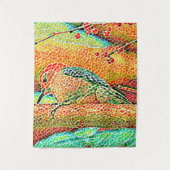 Farbenfroher Specker in Baummosaik der Imitate Wandteppich (Vorderseite)