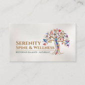 Farbenfroher Spine Tree Visitenkarte (Vorderseite)