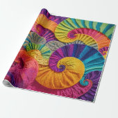 Farbenfroher Spiral-Hintergrund mit lebendiger Ene Geschenkpapier (Ungerollt)