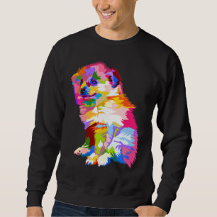 Farbenfroher Spitz Spitz Auf dem geometrischen Pop Sweatshirt
