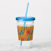 Farbenfroher Spritzer Acryltrinkbecher (Rückseite)