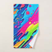 Farbenfroher Spritzer Badhandtuch Set (Handtuch)