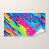 Farbenfroher Spritzer Badhandtuch Set (Handtuch)