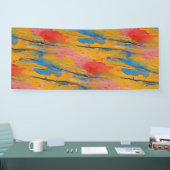 Farbenfroher Spritzer Banner (Messe)