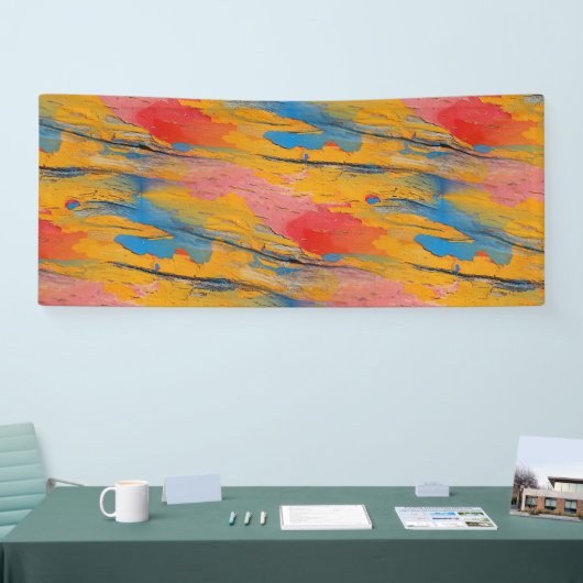 Farbenfroher Spritzer Banner (Messe)