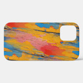 Farbenfroher Spritzer Case-Mate iPhone Hülle (Rückseite (Horizontal))