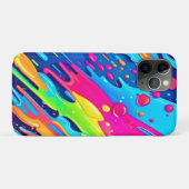Farbenfroher Spritzer Case-Mate iPhone Hülle (Rückseite (Horizontal))