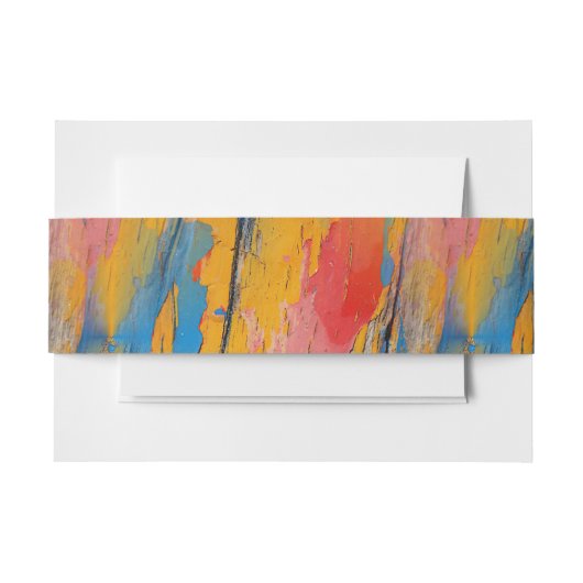 Farbenfroher Spritzer Einladungsbanderole (Vorderseite Beispiel)