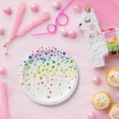 Farbenfroher Spritzer | Feiern Pappteller (Party)