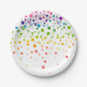 Farbenfroher Spritzer | Feiern Pappteller (Vorderseite)