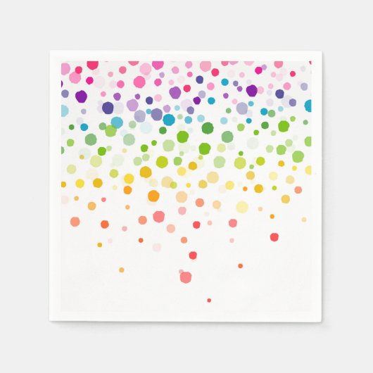 Farbenfroher Spritzer | Feiern Serviette (Vorderseite)