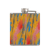 Farbenfroher Spritzer Flachmann (Rückseite)