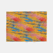 Farbenfroher Spritzer Fleecedecke (Vorderseite (Horizontal))