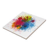 Farbenfroher Spritzer Fliese (Seite)