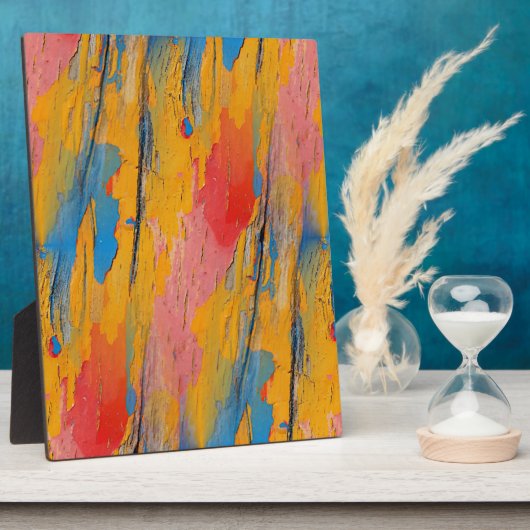 Farbenfroher Spritzer Fotoplatte (Seite)