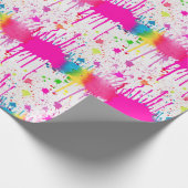 Farbenfroher Spritzer Geschenkpapier (Ecke)