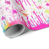 Farbenfroher Spritzer Geschenkpapier (Rolleneckpunkt)