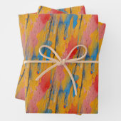 Farbenfroher Spritzer Geschenkpapier Set (Beispiel)