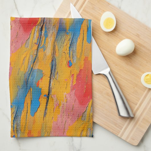 Farbenfroher Spritzer Geschirrtuch (Viertel Falte)