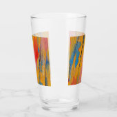 Farbenfroher Spritzer Glas (Links)