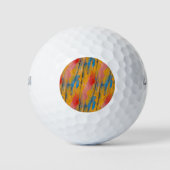 Farbenfroher Spritzer Golfball (Vorderseite)