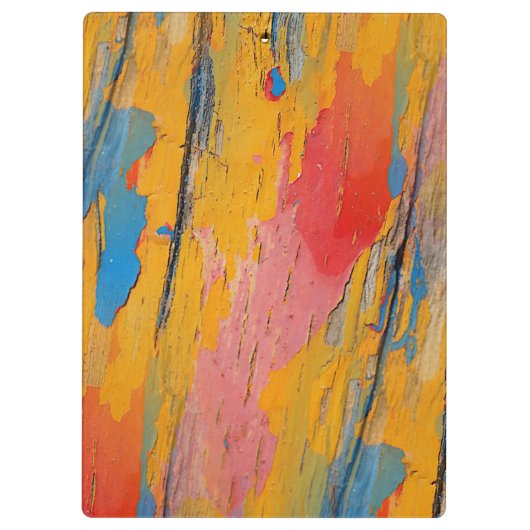 Farbenfroher Spritzer Klemmbrett (Rückseite)