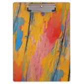 Farbenfroher Spritzer Klemmbrett (Vorderseite)