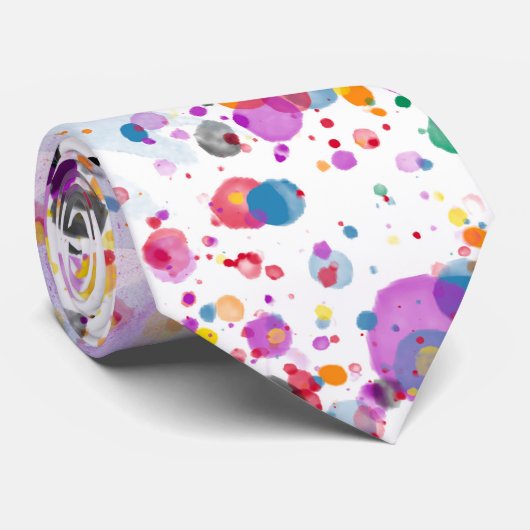 Farbenfroher Spritzer Krawatte (Gerollt)