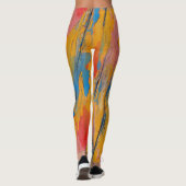 Farbenfroher Spritzer Leggings (Rückseite)