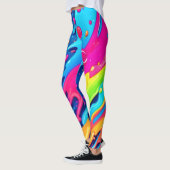 Farbenfroher Spritzer Leggings (Links)