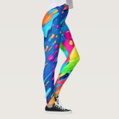 Farbenfroher Spritzer Leggings (Rechts)