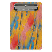 Farbenfroher Spritzer Mini Klemmbrett (Vorderseite)