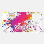 Farbenfroher Spritzer mit Musiknoten Case-Mate iPhone Hülle (Rückseite (Horizontal))