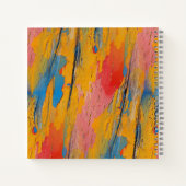 Farbenfroher Spritzer Notizblock (Rückseite)
